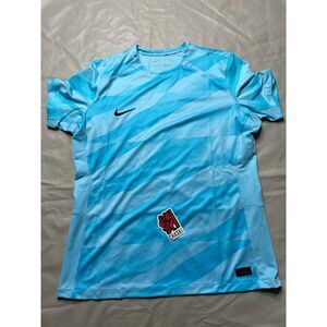 Nike Goalkeeper Goalie Soccer Short Sleeve Jersey blue DZ4564-416 women XL NEW